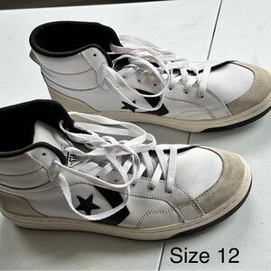 Converse Men's High-Top Sneakers - White and Black